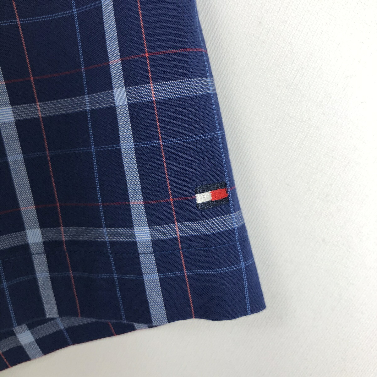TOMMY HILFIGER/トミーヒルフィガー REGULAR FIT 半袖 コットン チェックシャツ