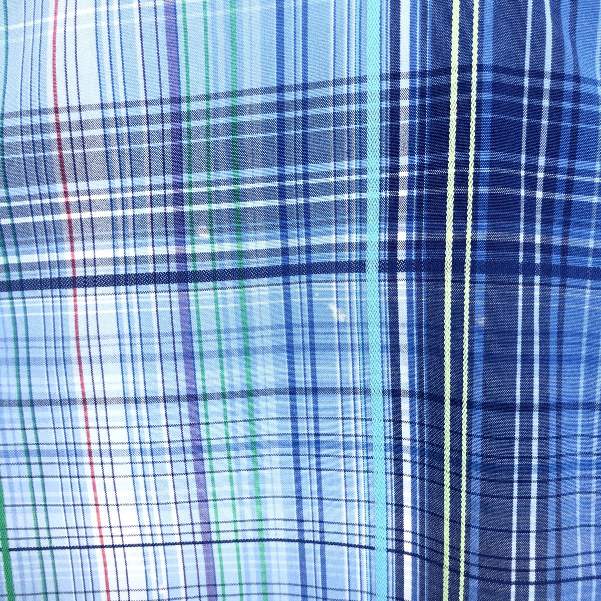 TOMMY HILFIGER/トミーヒルフィガー 80's 2 ply fabric 半袖 ボタンダウン チェックシャツ