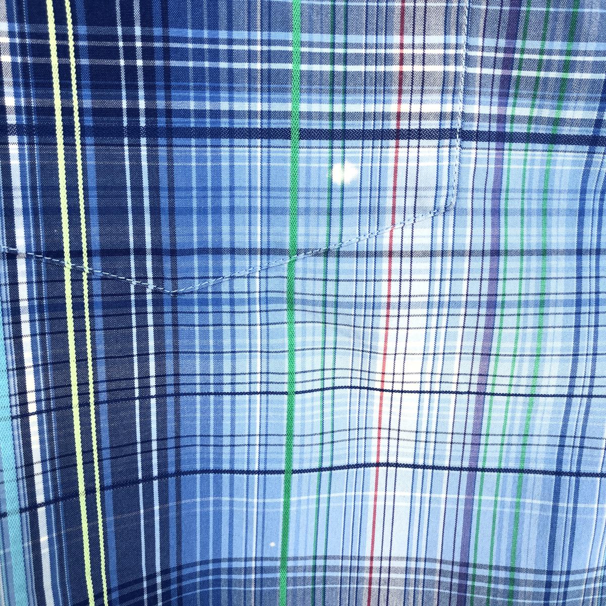 TOMMY HILFIGER/トミーヒルフィガー 80's 2 ply fabric 半袖 ボタンダウン チェックシャツ