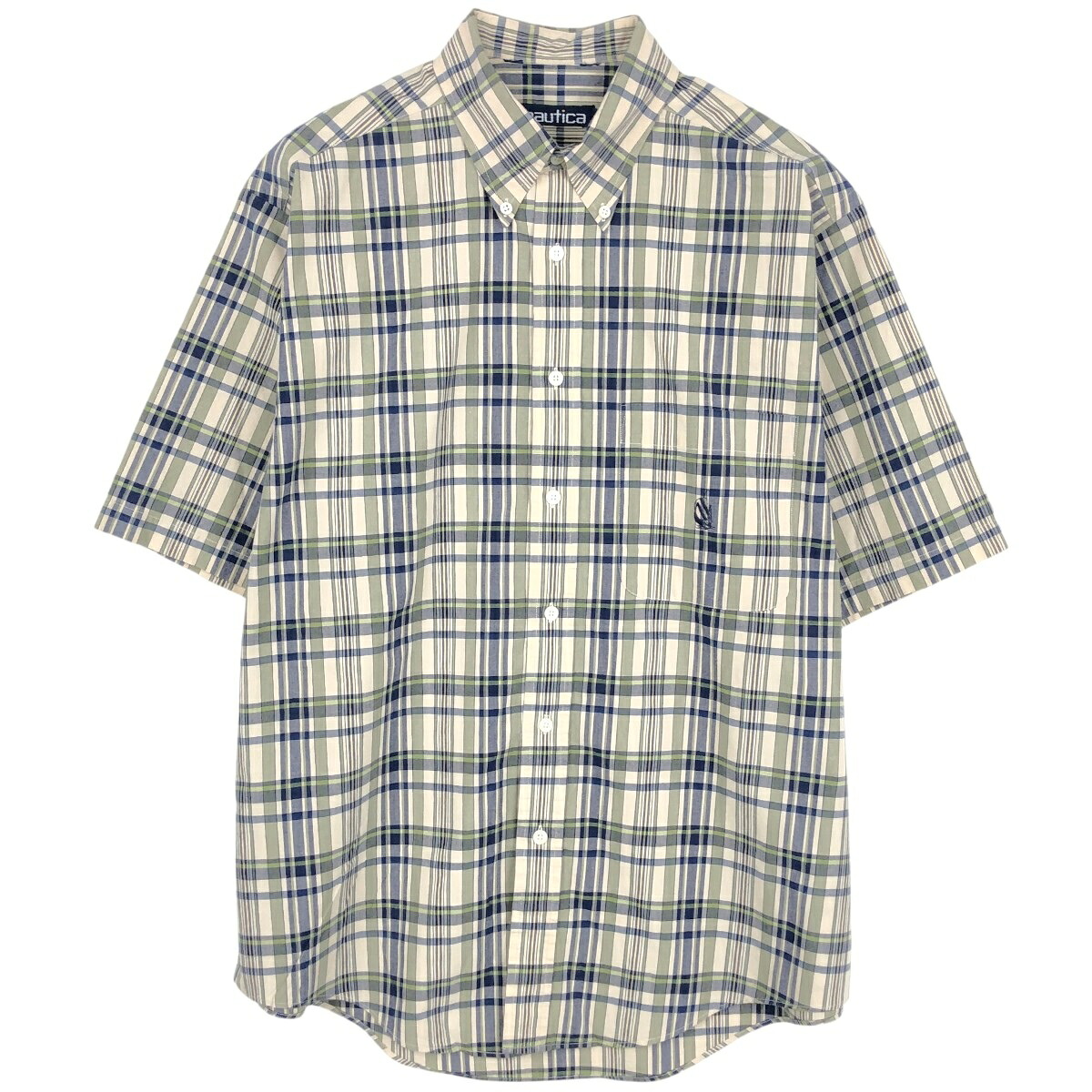 NAUTICA/ノーティカ 半袖 ボタンダウン チェックシャツ