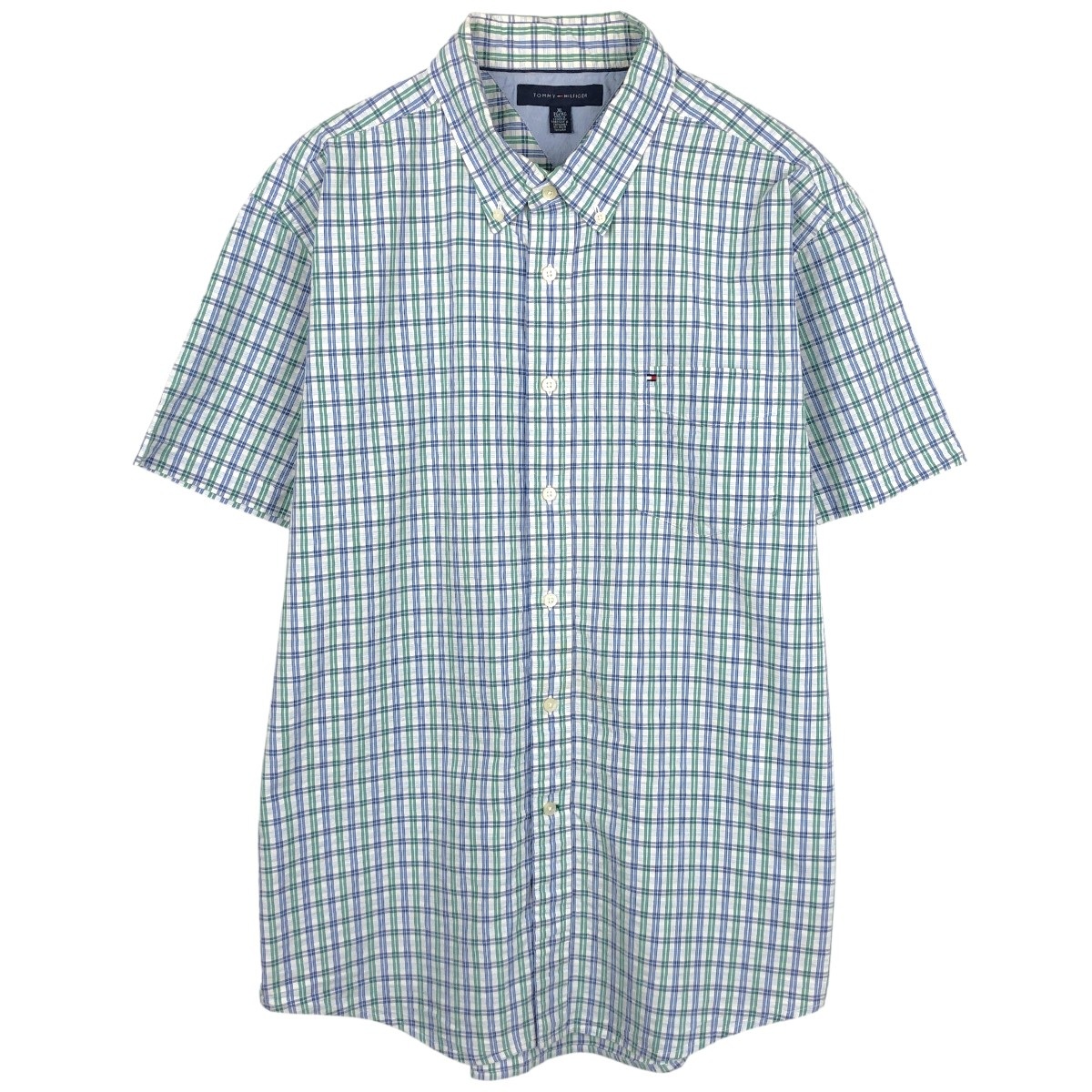 TOMMY HILFIGER/トミーヒルフィガー 半袖 ボタンダウン チェックシャツ