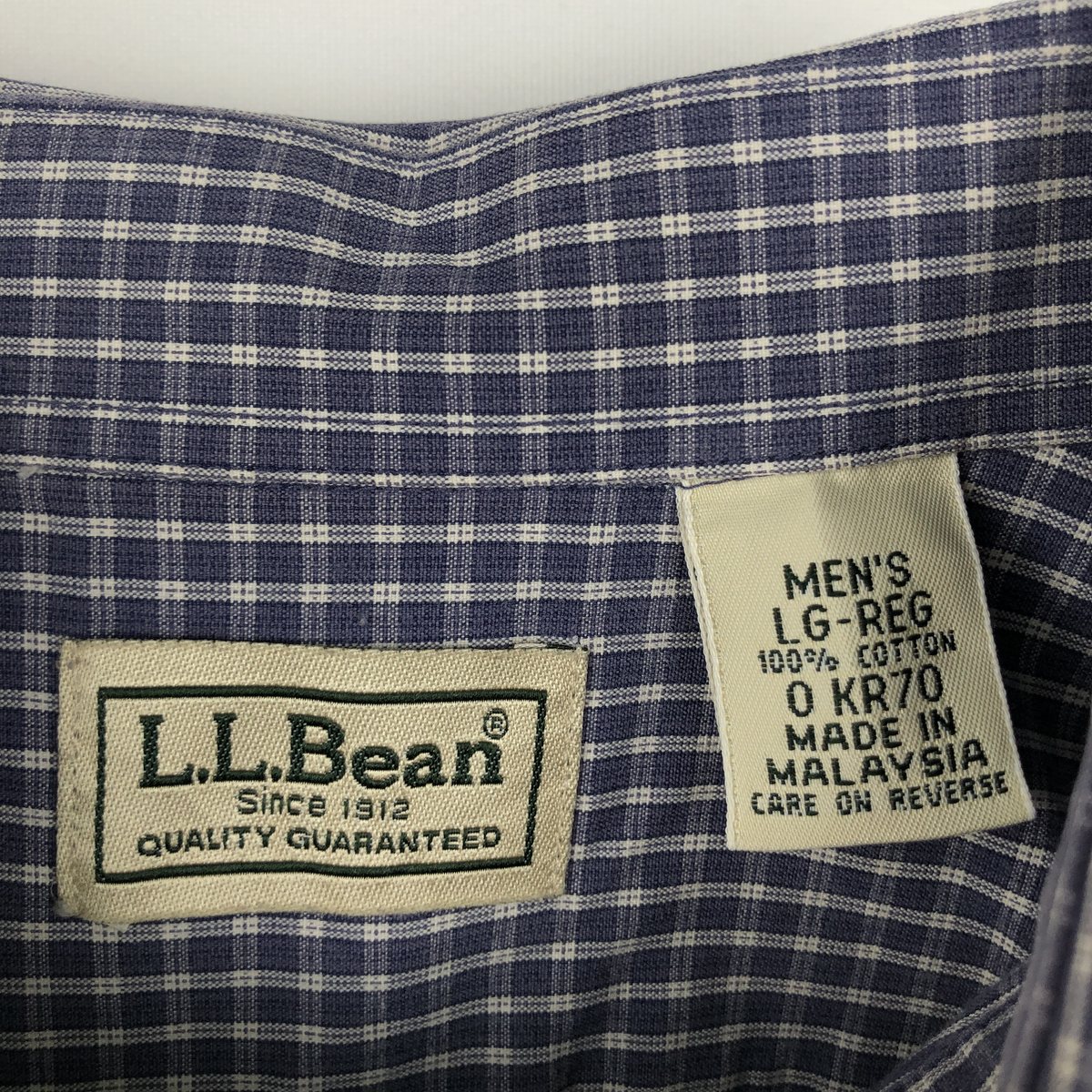 L.L.Bean/エルエルビーン 半袖 ボタンダウン チェックシャツ