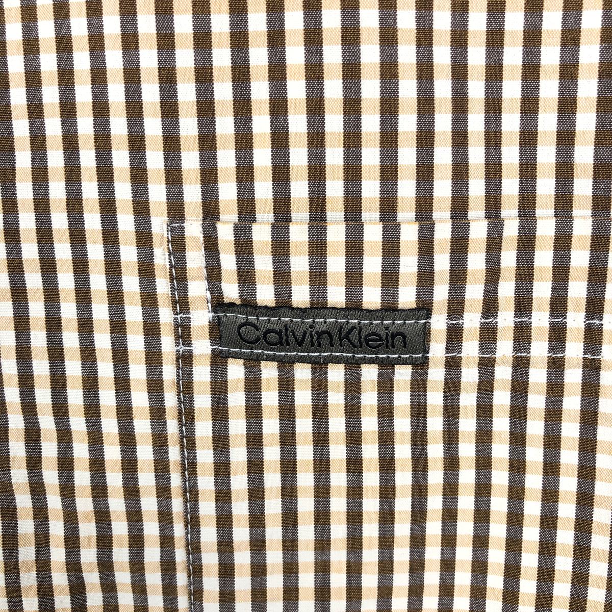 Calvin klein/カルバンクライン JEANS 半袖 コットン チェックシャツ