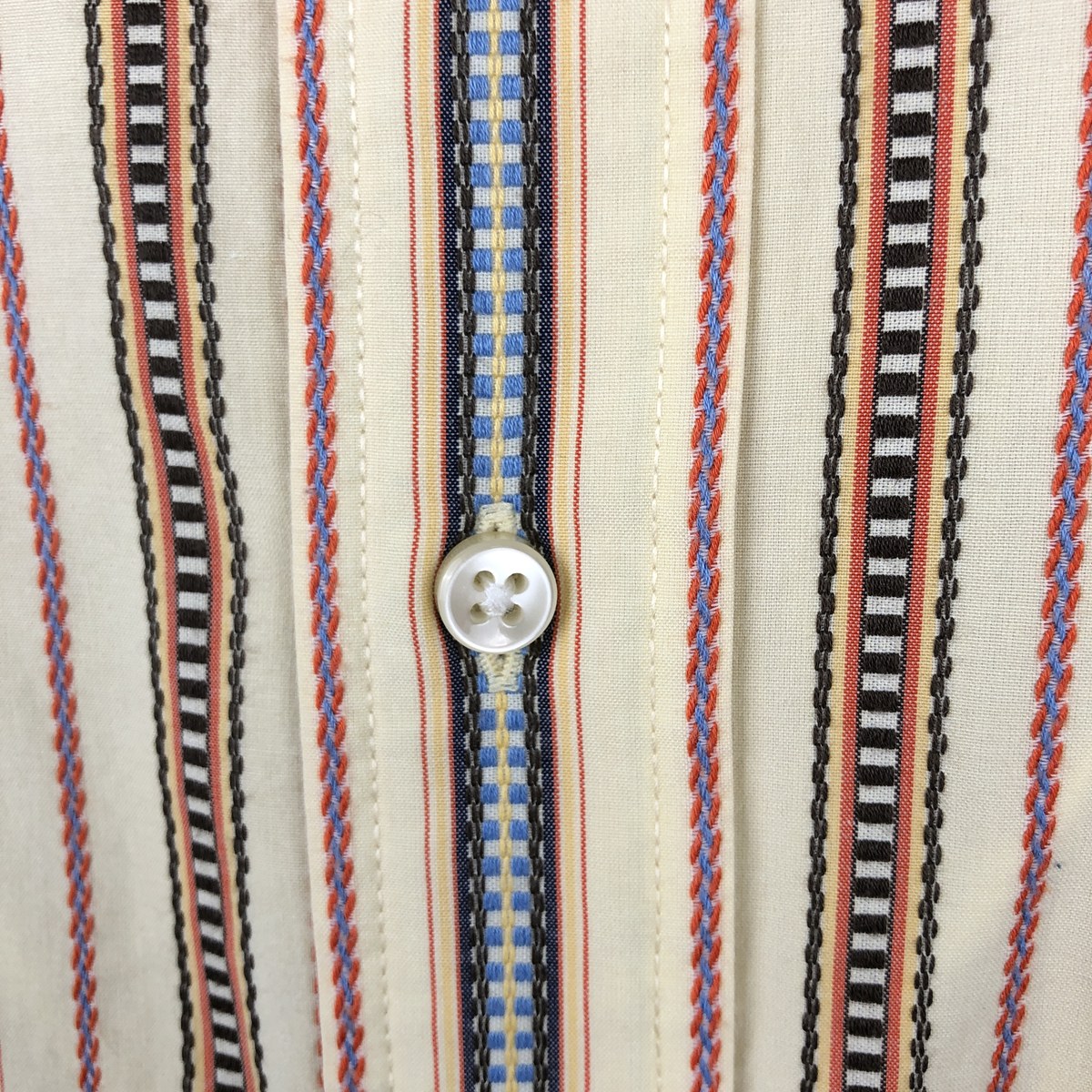 TOMMY HILFIGER/トミーヒルフィガー 80's 2 ply fabric 半袖 ストライプシャツ