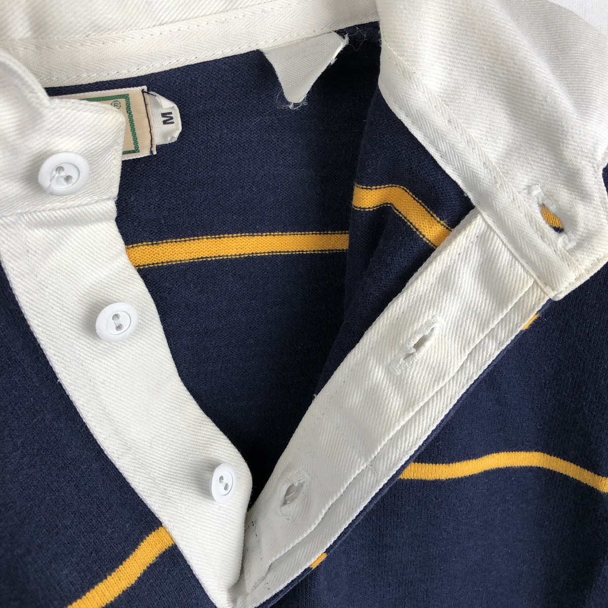 古着 90年代 エルエルビーン L.L.Bean ボーダー柄 長袖 ラガーシャツ メンズM相当 ヴィンテージ /eaa668822 【中古】 【261015】