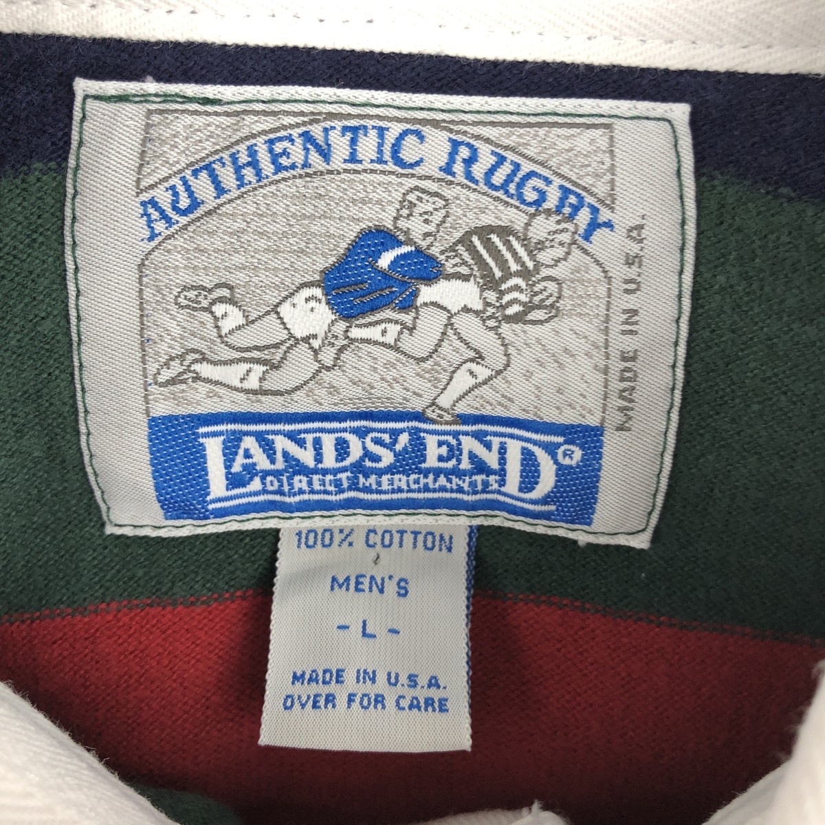 LANDS' END/ランズエンド 長袖 ラガーシャツ