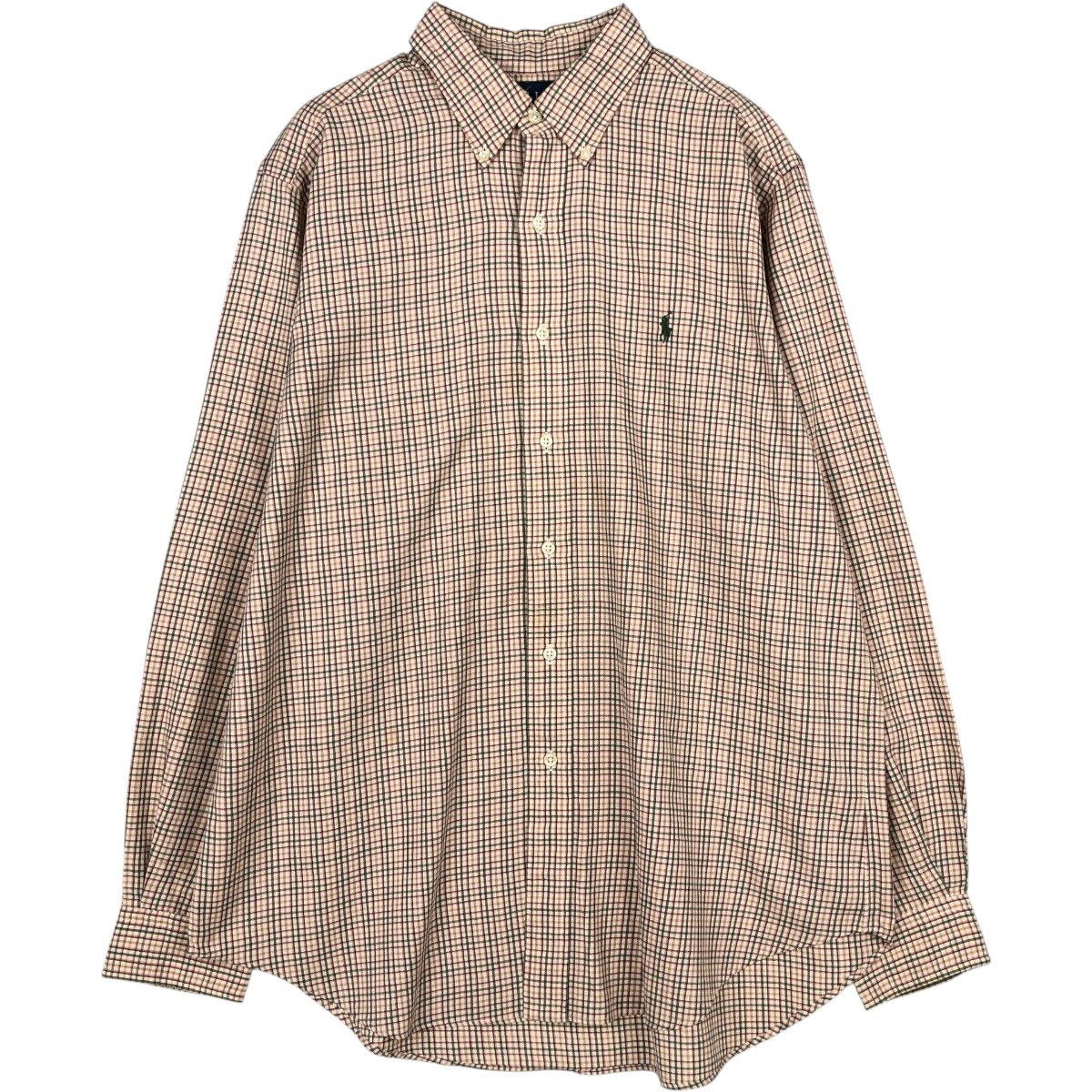 Ralph Lauren/ラルフローレン CLASSIC FIT 長袖 ボタンダウンチェックシャツ