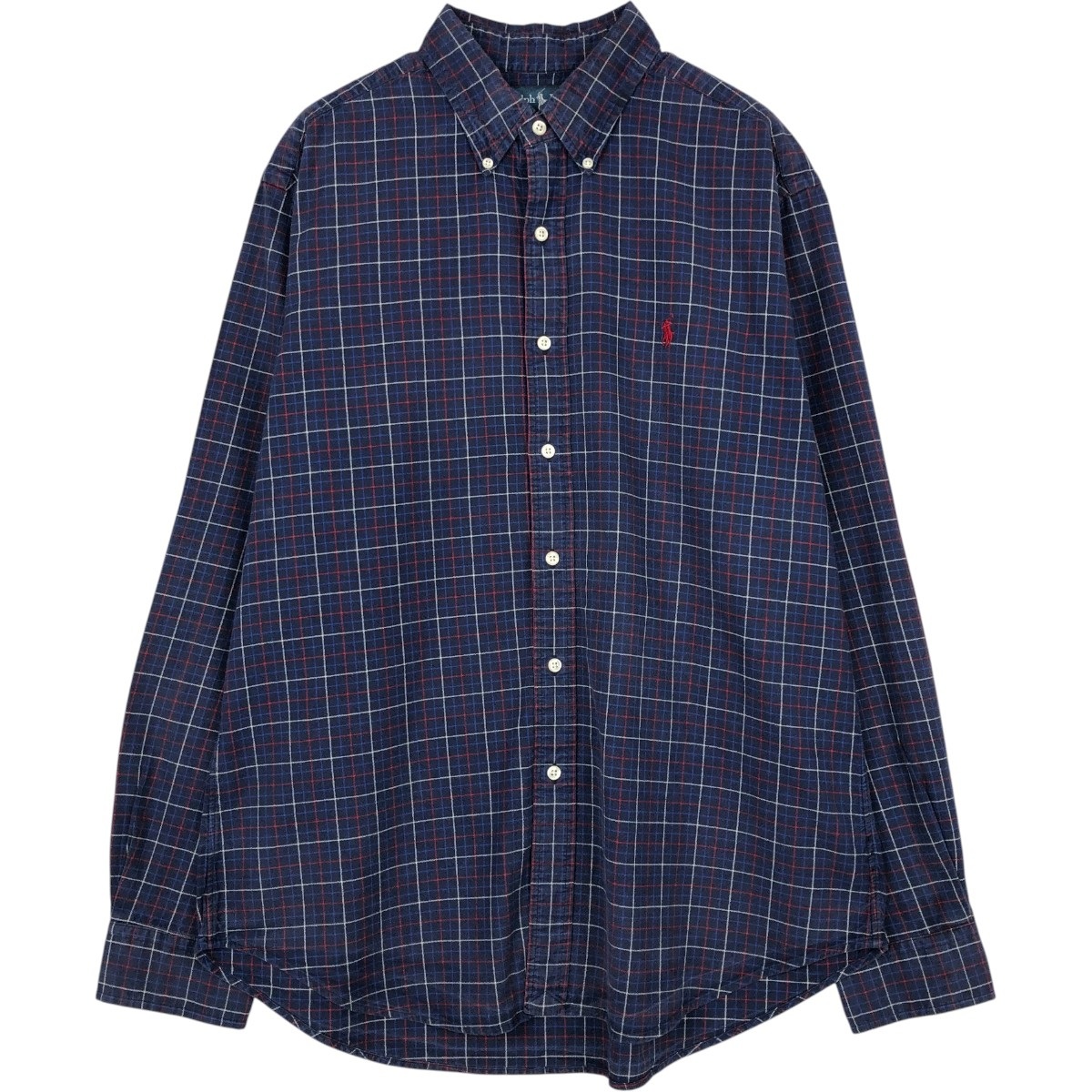 Ralph Lauren/ラルフローレン CLASSIC FIT 長袖 ボタンダウンチェックシャツ