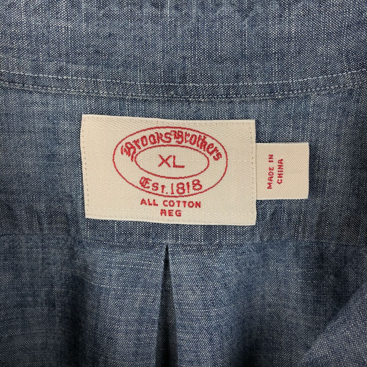 Brooks Brothers/ブルックスブラザーズ Est.1818 長袖 コットンシャツ