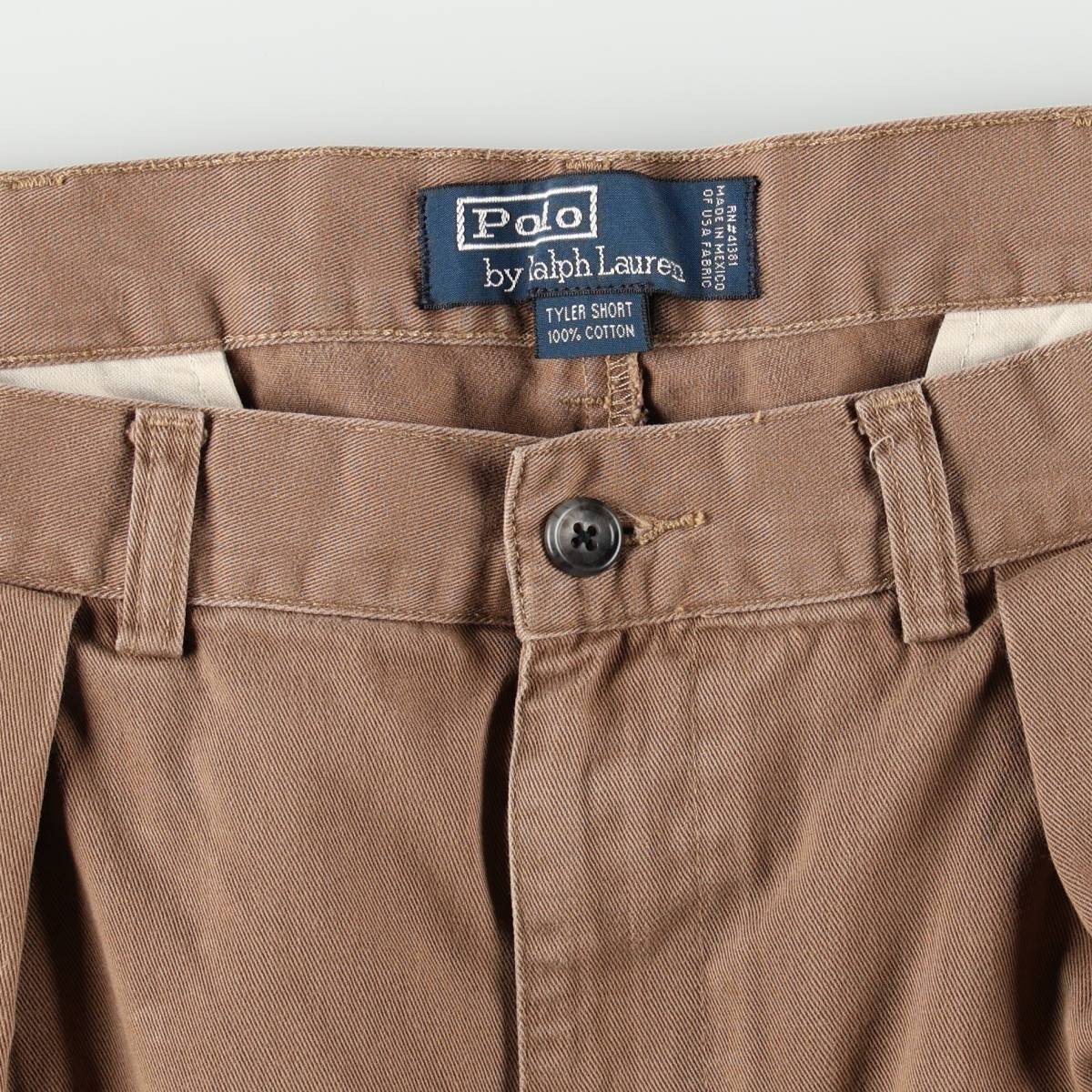古着 ラルフローレン Ralph Lauren POLO by Ralph Lauren TYLER SHORT ツータック チノショーツ ショートパンツ メンズw34相当 /eaa669459 【中古】 【260809】