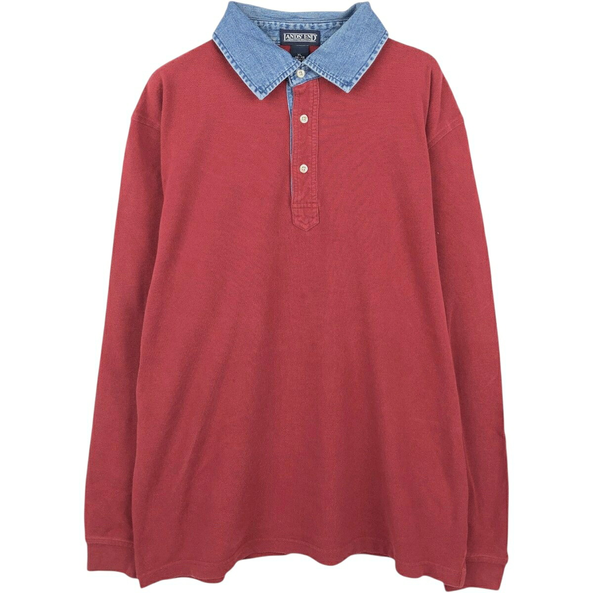 LANDS' END/ランズエンド 長袖 ポロシャツ