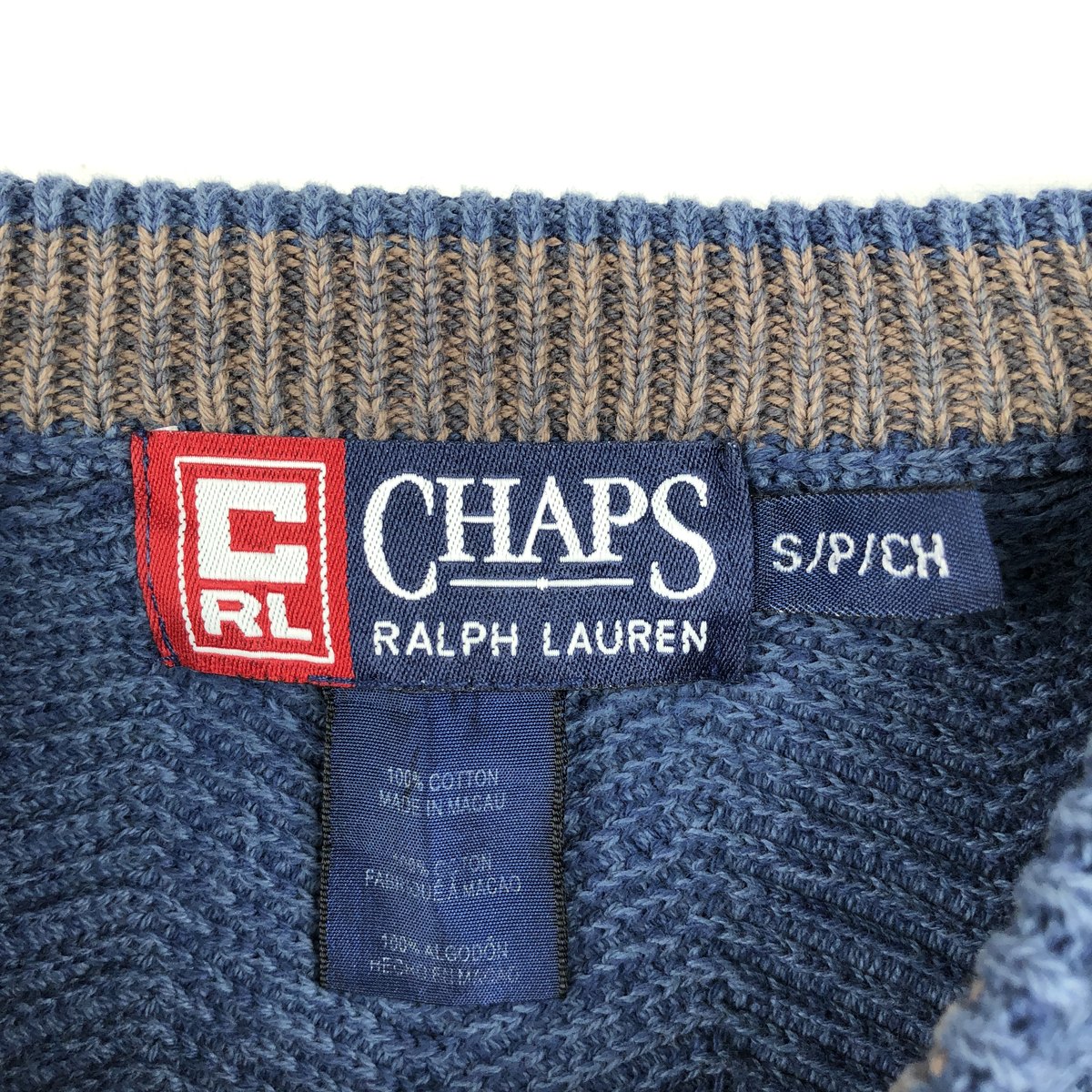 Ralph Lauren/ラルフローレン CHAPS チャップス コットンニットセーター