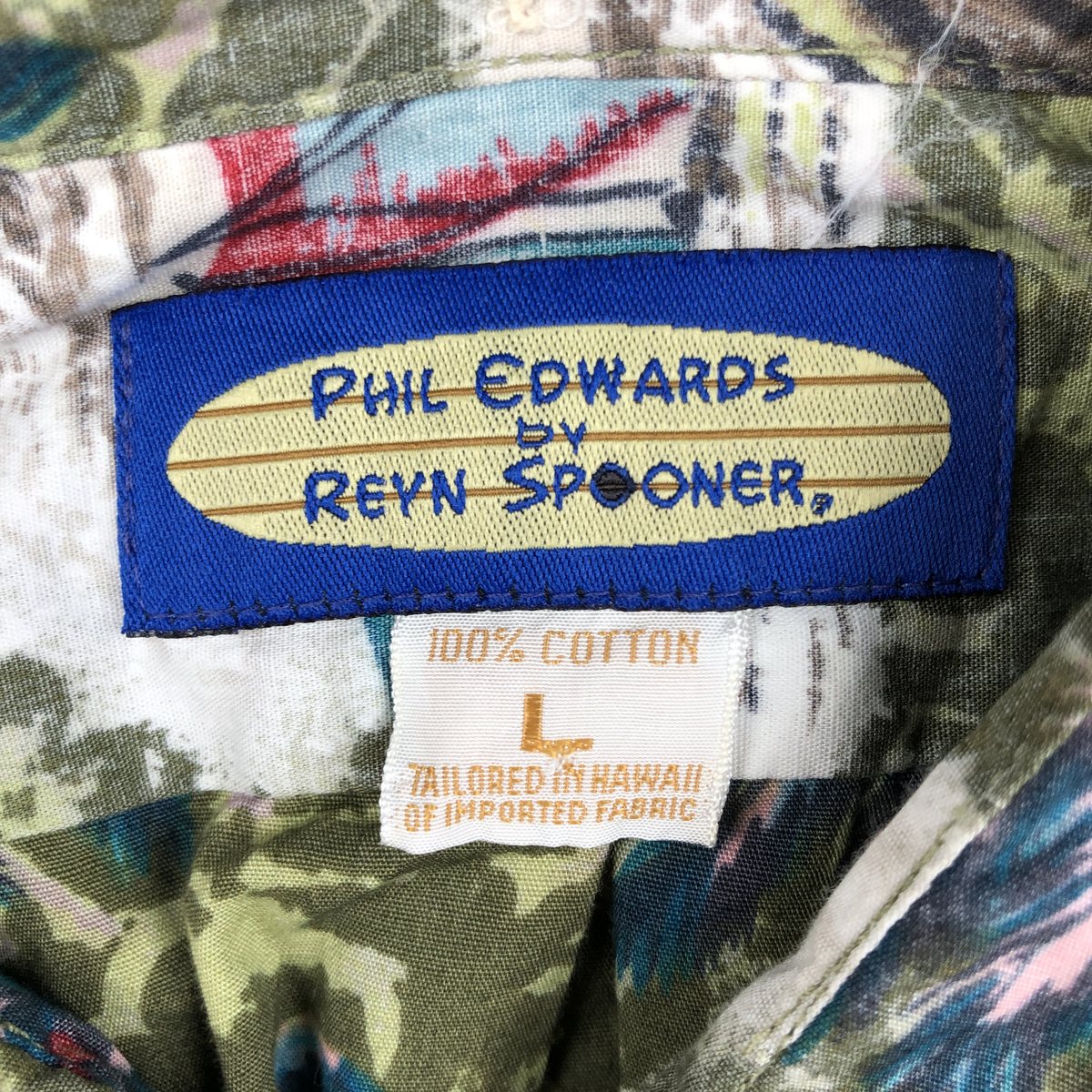 REYNSPOONER/レインスプーナー PHIL EDWARDS フィルエドワーズ ボタンダウン ハワイアンアロハシャツ