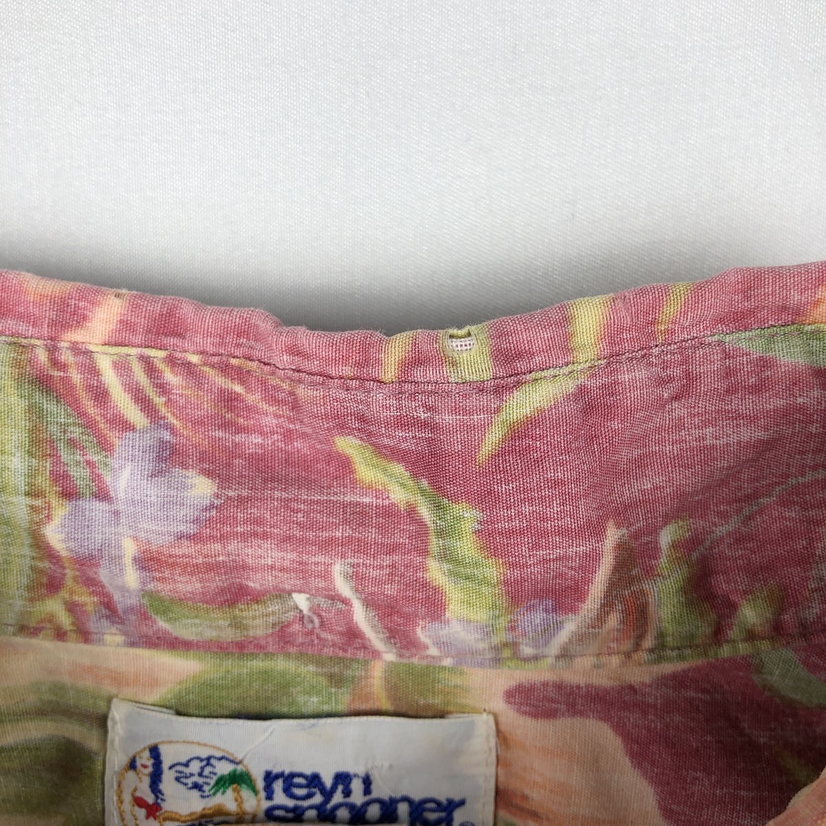 REYNSPOONER/レインスプーナー 水着タグ ビキニタグ ボタンダウン ハワイアンアロハシャツ
