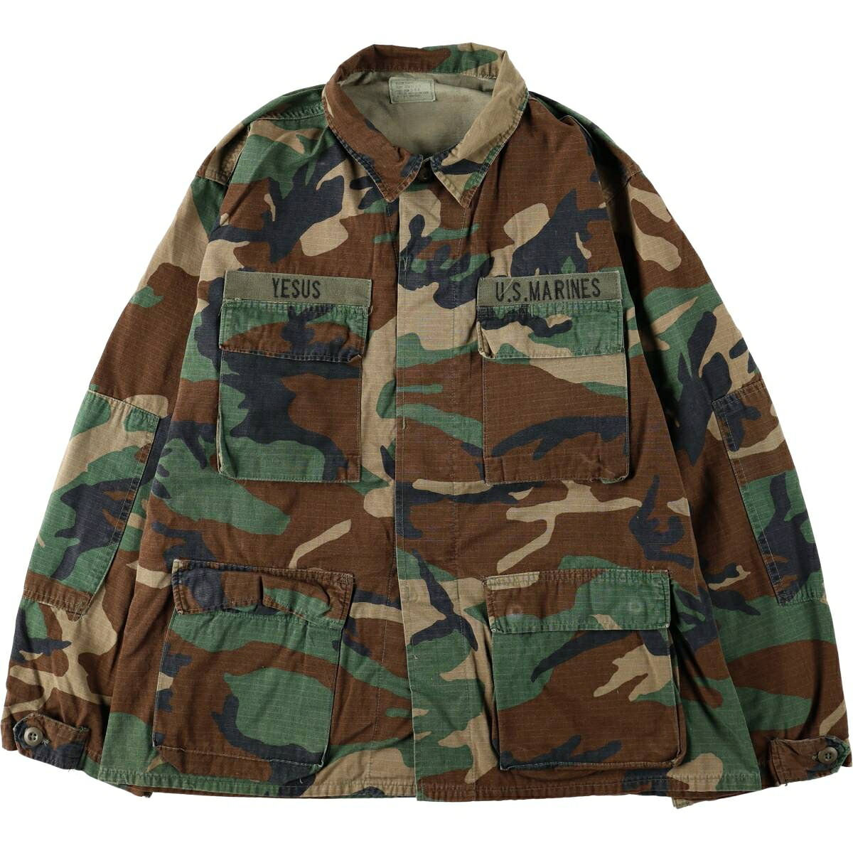 COAT HOT WEATHER WOODLAND CAMOUFLAGE PATTERN COMBAT B.D.U ミリタリージャケット