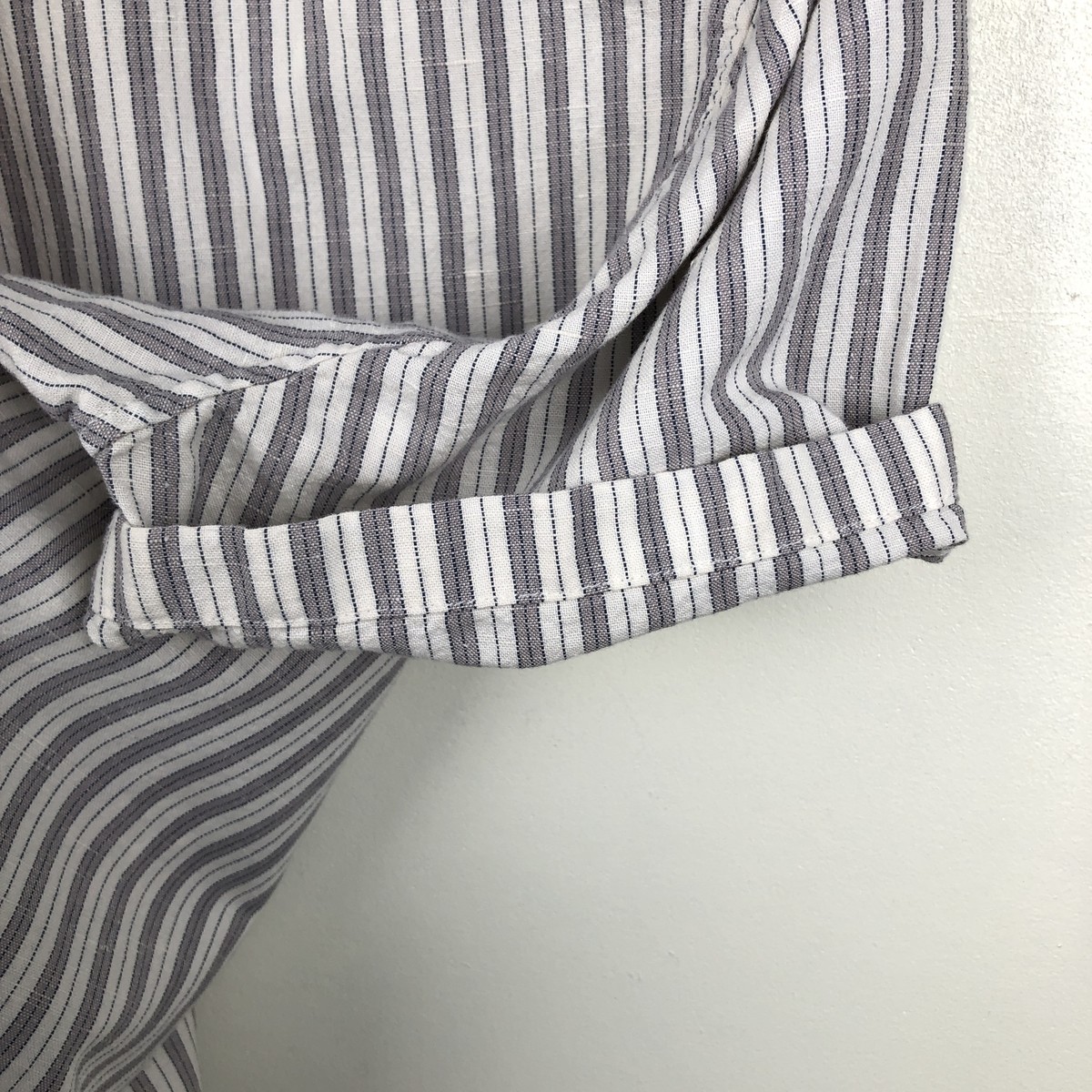Abercrombie&Fitch/アバクロンビーアンドフィッチ LINEN BLEND 半袖 オープンカラー リネンシャツ