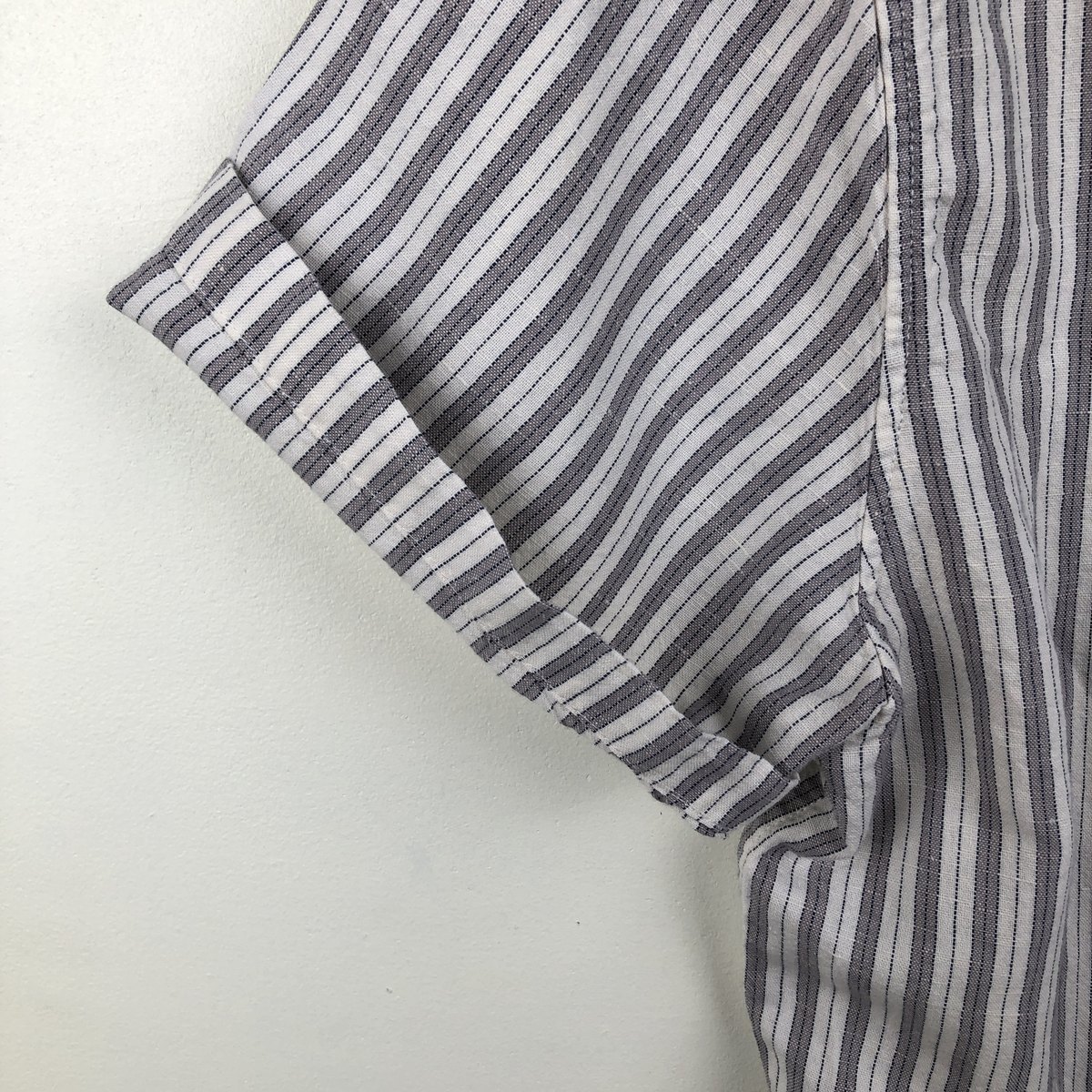 Abercrombie&Fitch/アバクロンビーアンドフィッチ LINEN BLEND 半袖 オープンカラー リネンシャツ