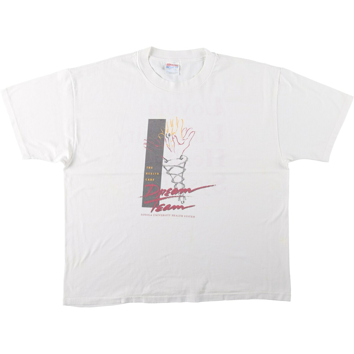 Hanes/ヘインズ HEAVYWEIGHT 50/50 カレッジTシャツ