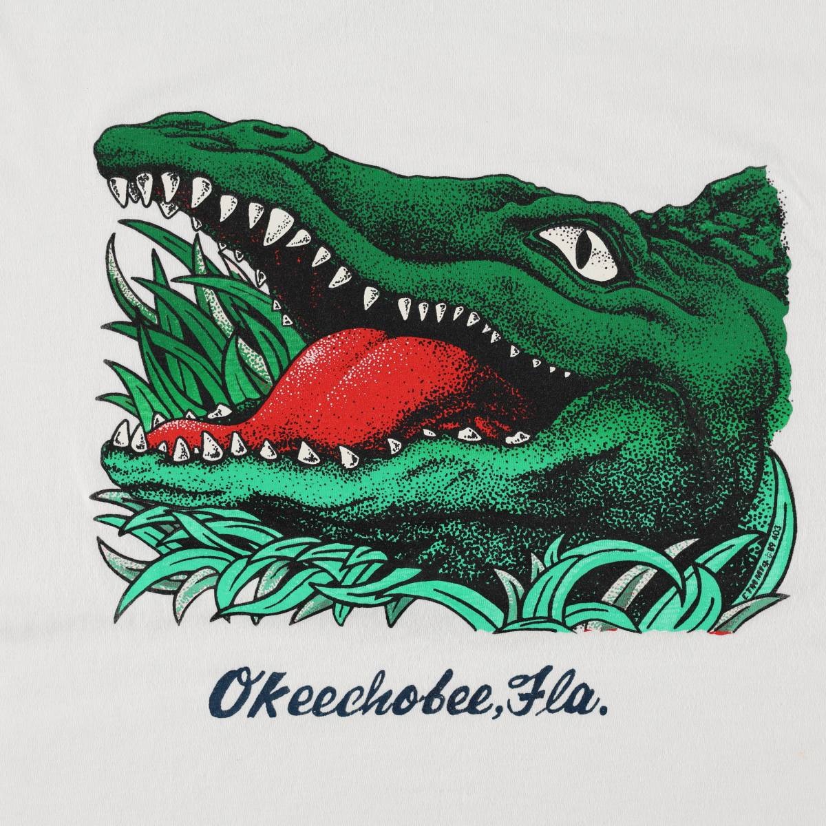 古着 ～90年代 ワニ柄 アニマルTシャツ メンズM相当 ヴィンテージ /eaa661284 【中古】 【260801】
