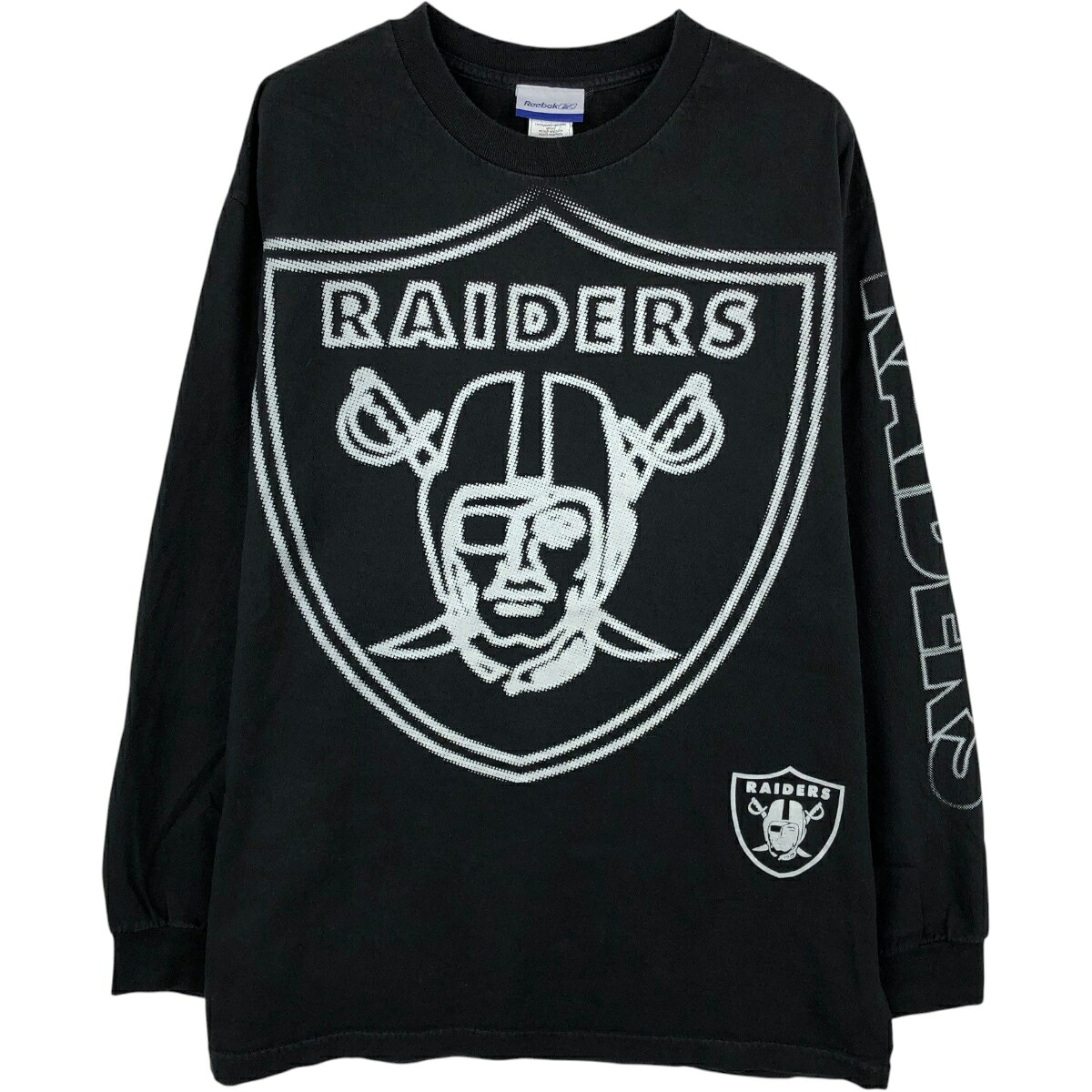 Reebok/リーボック NFL LAS VEGAS RAIDERS ラスベガスレイダース  ロングTシャツ ロンT