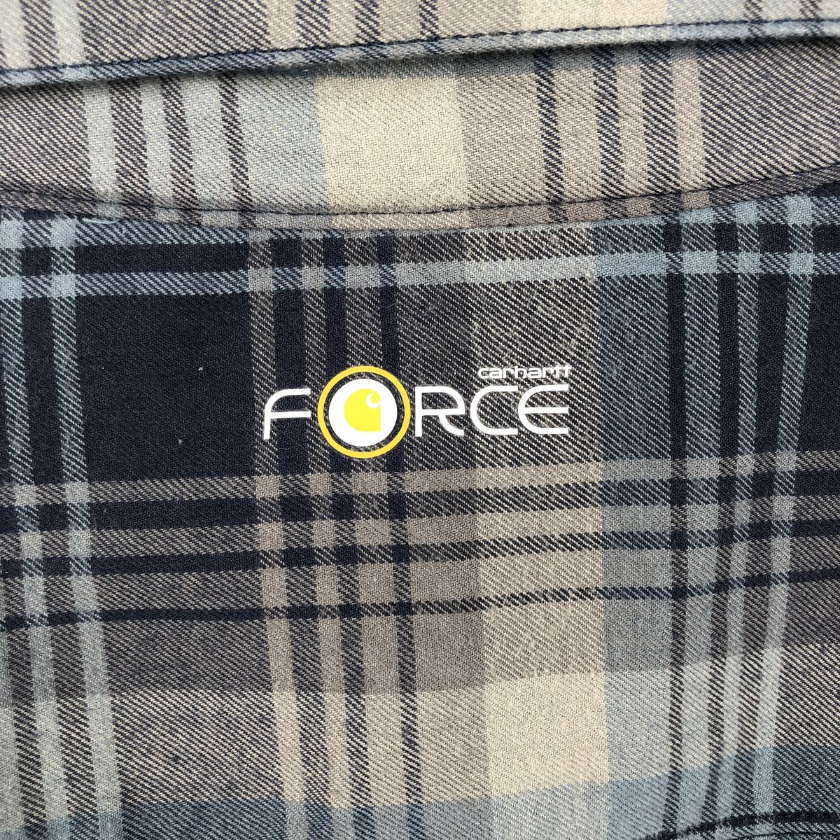 古着 カーハート Carhartt RELAXED FIT FORCE 長袖 ライトネルチェックシャツ メンズM相当 /eaa662118 【中古】 【260807】