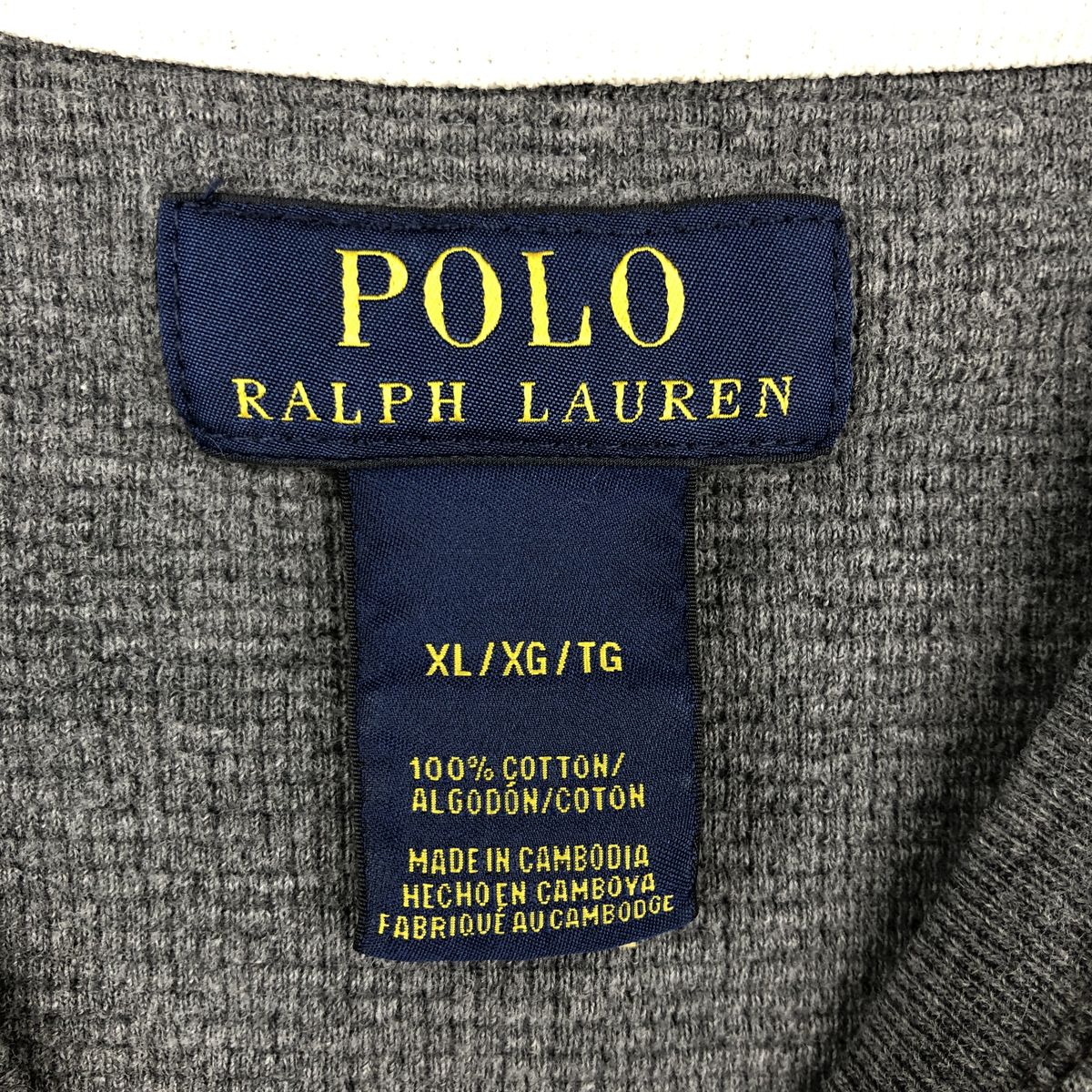 古着 ラルフローレン Ralph Lauren POLO RALPH LAUREN サーマルロンT ワッフル メンズXL相当 /eaa662416 【中古】 【260822】