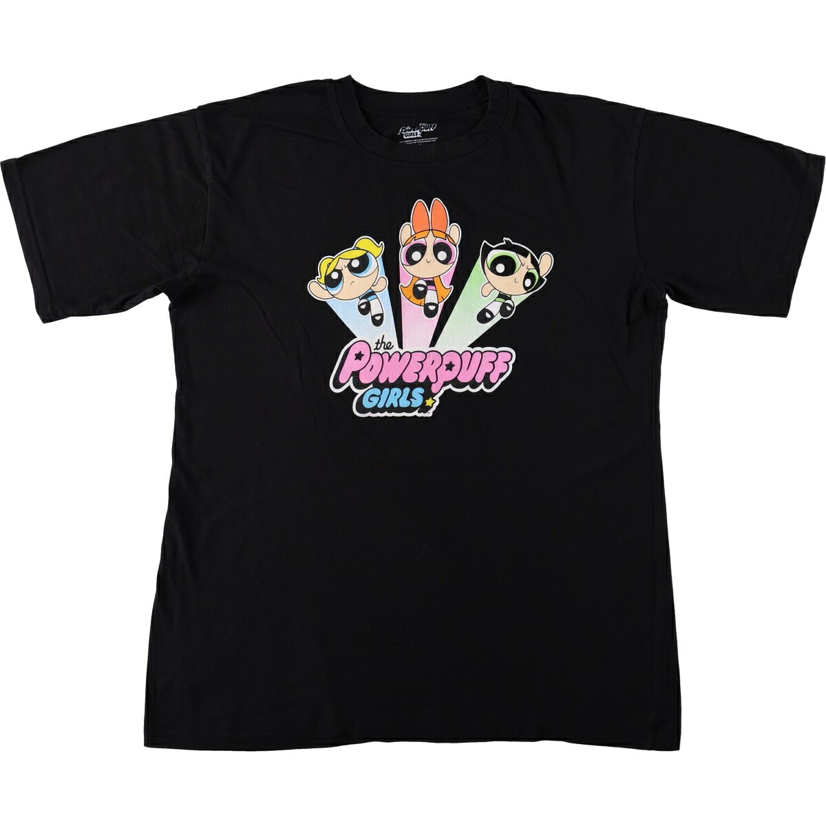 THE POWERPUFF GIRLS パワーパフガールズ キャラクタープリントTシャツ