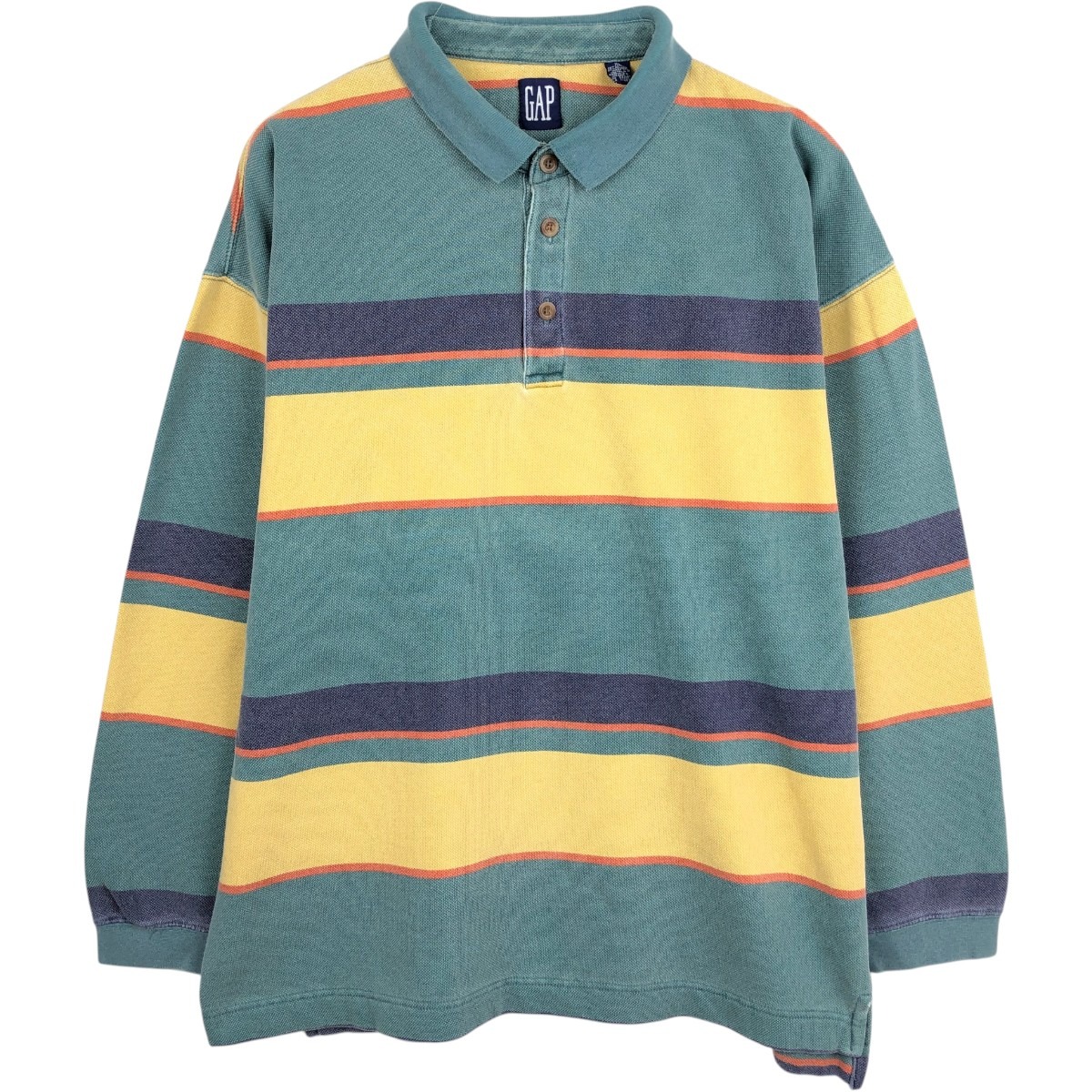 GAP/ギャップ オールドギャップ 長袖 ボーダー ポロシャツ