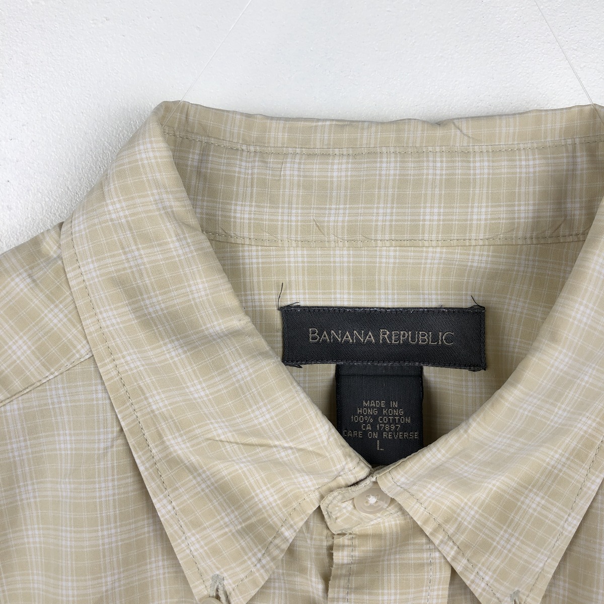 BANANA REPUBLIC/バナナリパブリック 長袖 ボタンダウンチェックシャツ