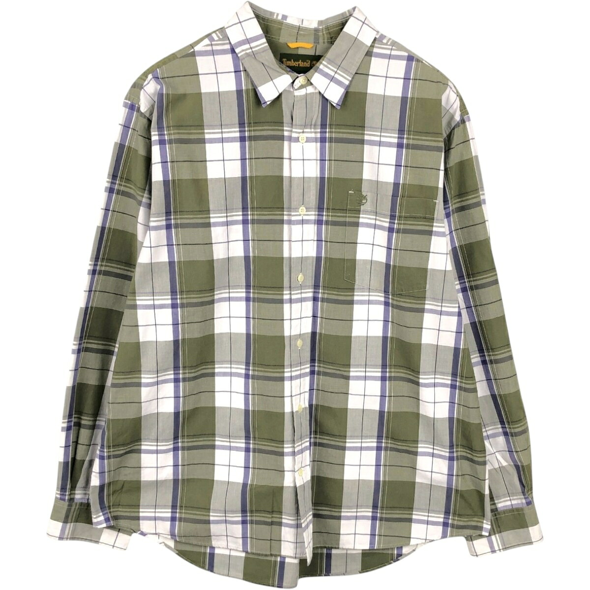 Timberland/ティンバーランド 長袖 コットンチェックシャツ