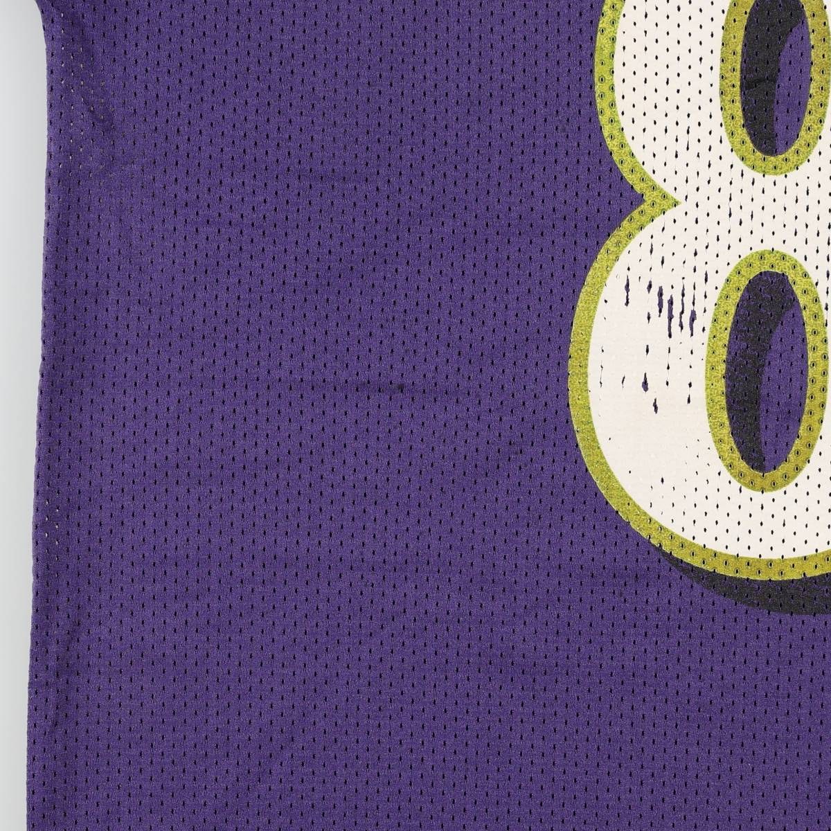 古着 90～00年代 プーマ PUMA NFL BALTIMORE RAVENS ボルチモアレイブンズ 五分袖 Vネック メッシュ ゲームシャツ フットボールシャツ メンズXL相当 /eaa662613 【中古】 【260803】
