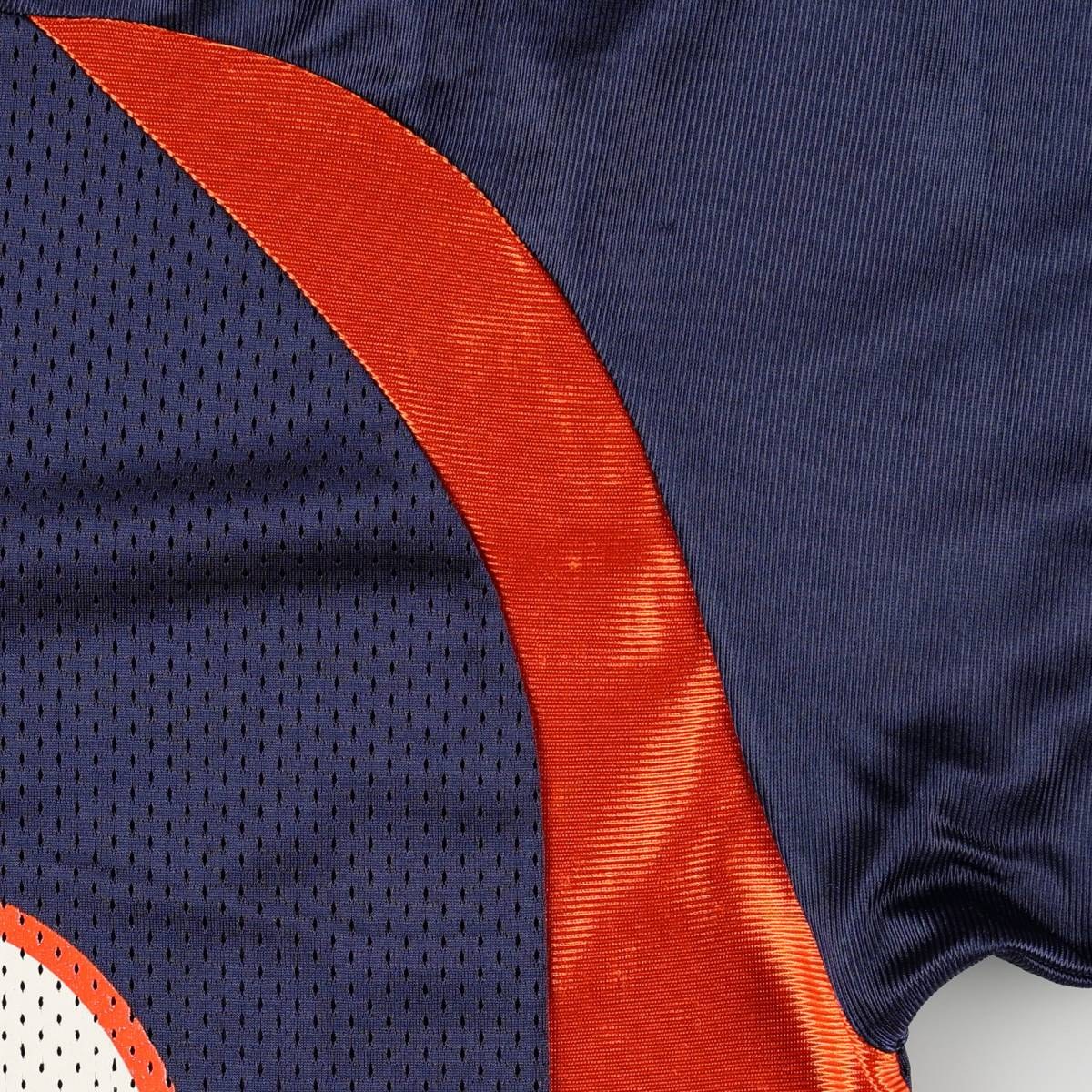 古着 90～00年代 プーマ PUMA NFL DENVER BRONCOS デンバーブロンコス Vネック メッシュ 五分袖 ゲームシャツ フットボールシャツ メンズM相当 /eaa662620 【中古】 【260803】