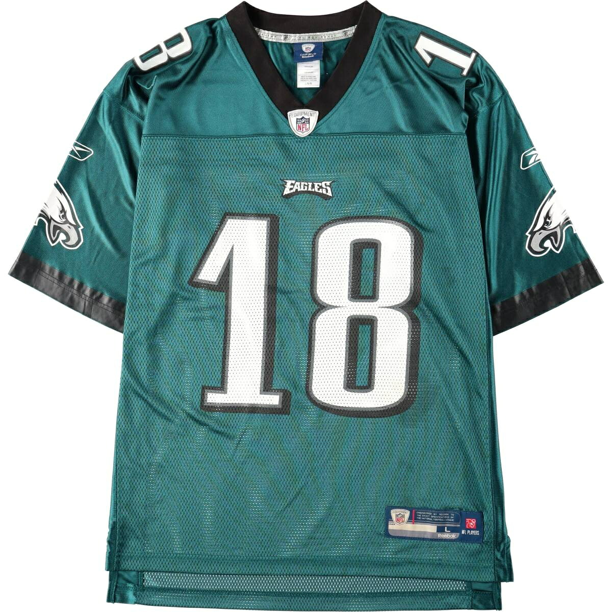 Reebok/リーボック NFL PHILADELPHIA EAGLES フィラデルフィアイーグルス フットボール七分袖Tシャツ