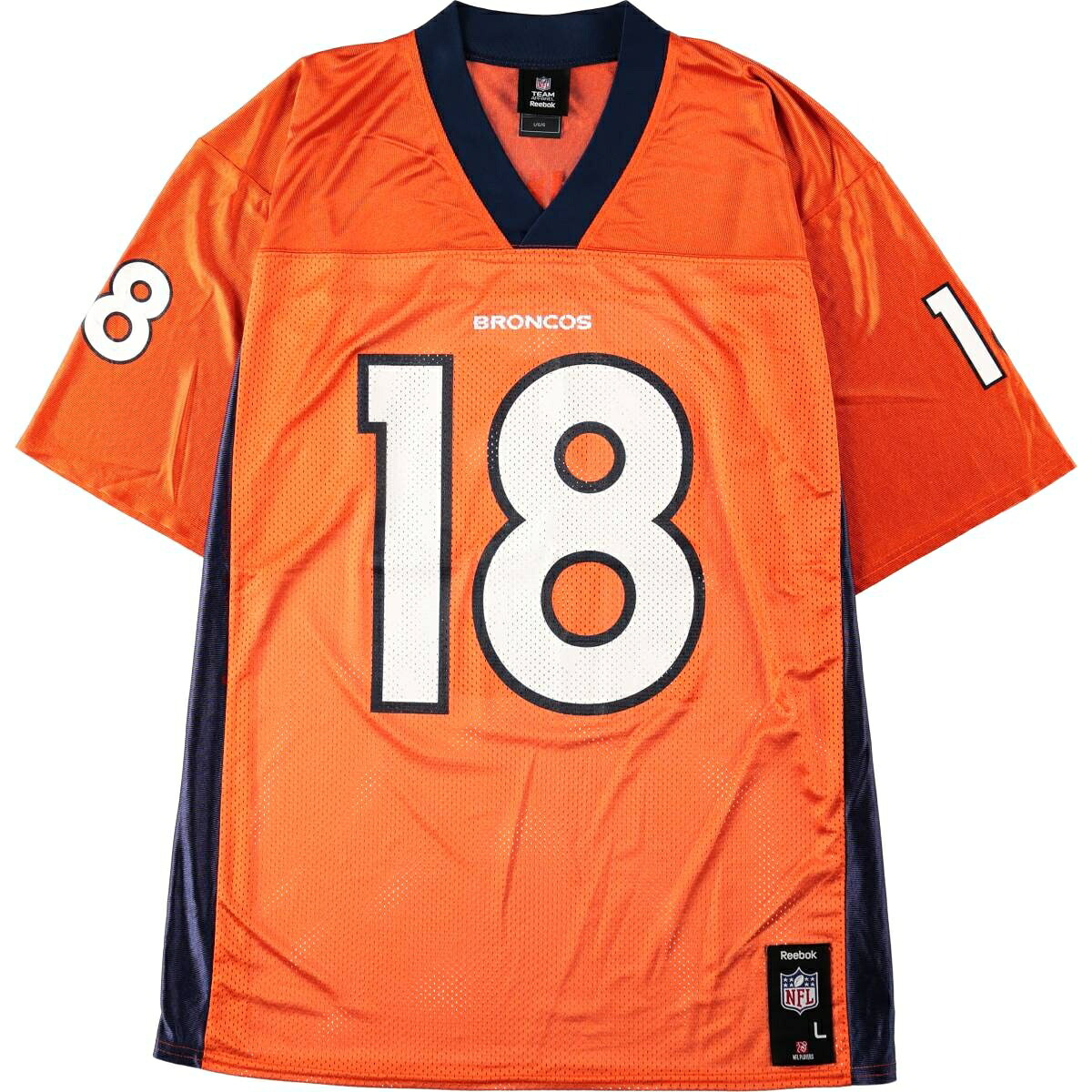 Reebok/リーボック NFL DENVER BRONCOS デンバーブロンコス フットボール五分袖Tシャツ