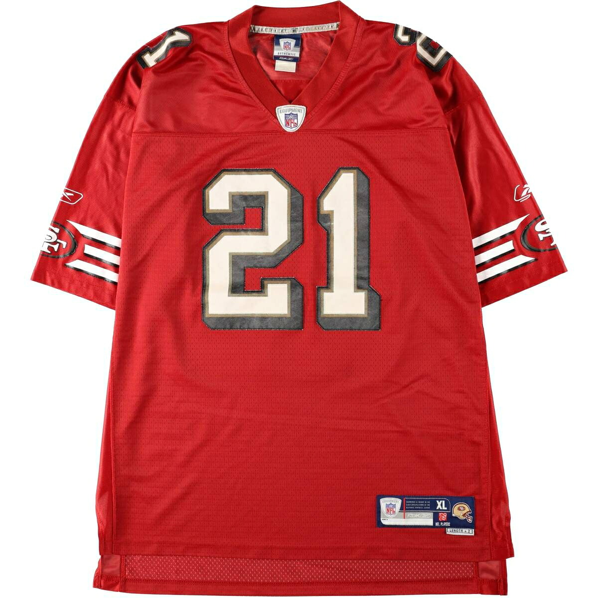 Reebok/リーボック NFL SAN FRANCISCO 49ERS サンフランシスコ フォーティーナイナーズ ゲームシャツ フットボールシャツ