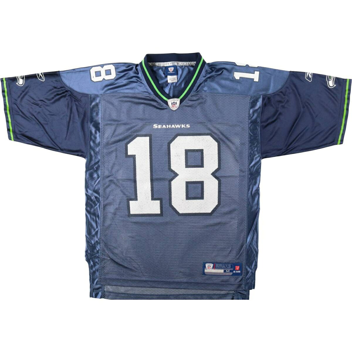 Reebok/リーボック NFL SEATTLE SEAHAWKS シアトルシーホークス フットボール七分袖Tシャツ