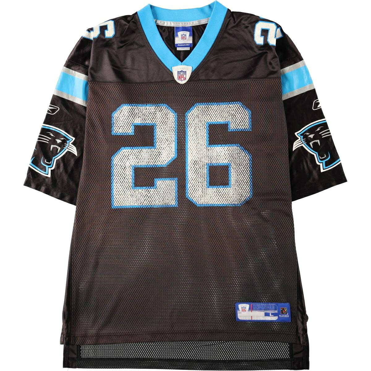 Reebok/リーボック NFL CAROLINA PANTHERS カロライナパンサーズ ゲームシャツ フットボールシャツ