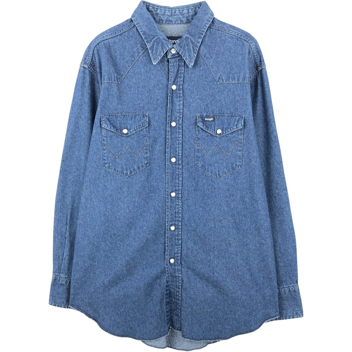 Wrangler/ラングラー REGULAR FIT 長袖 デニムウエスタンシャツ