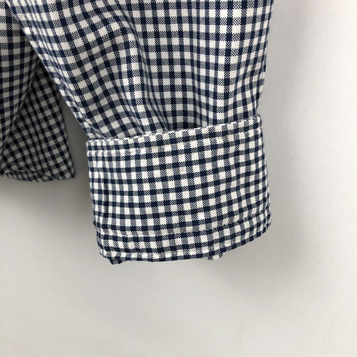 BANANA REPUBLIC/バナナリパブリック UNTUCKED FIT 長袖 ボタンダウンチェックシャツ