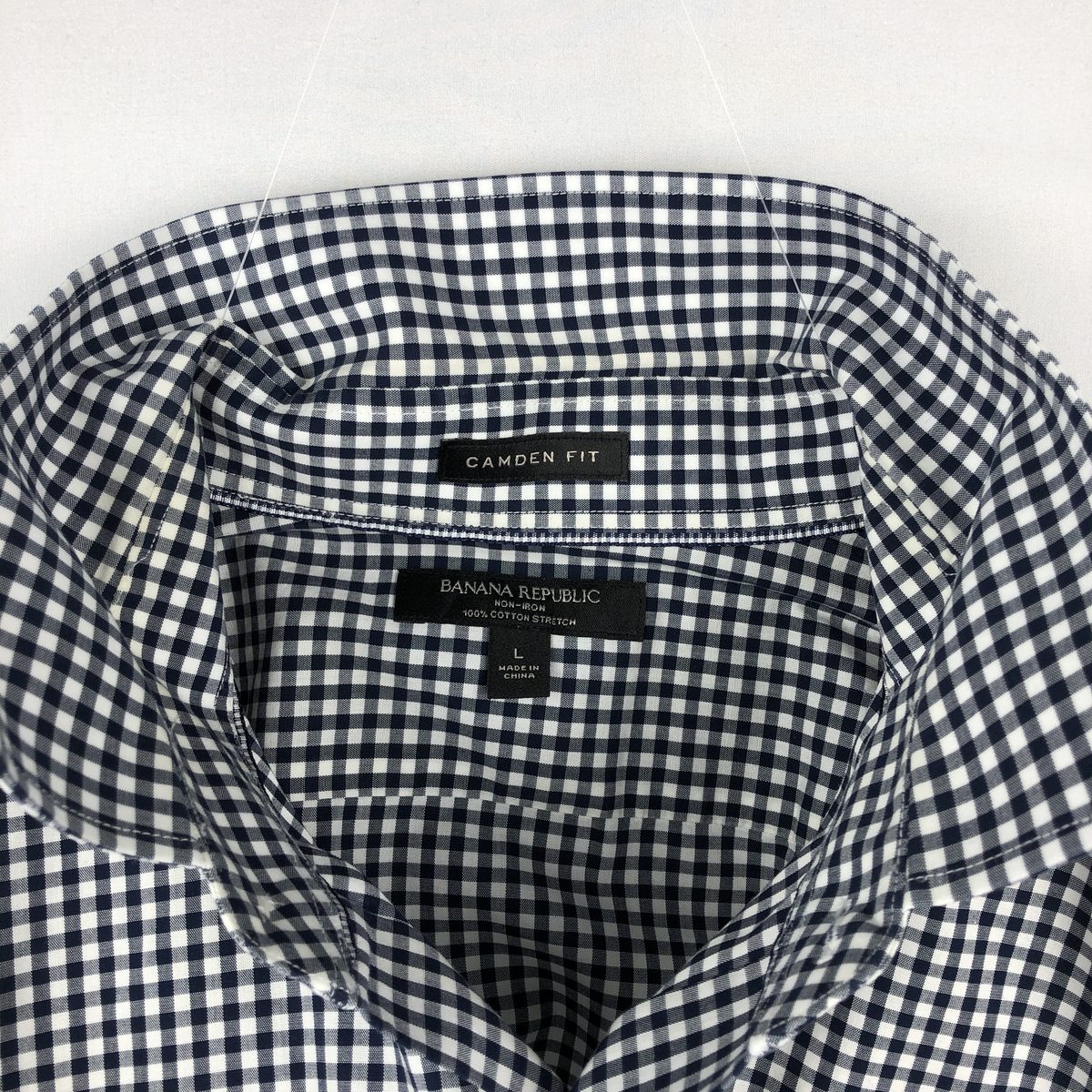 BANANA REPUBLIC/バナナリパブリック CAMDEN FIT 長袖 コットンチェックシャツ