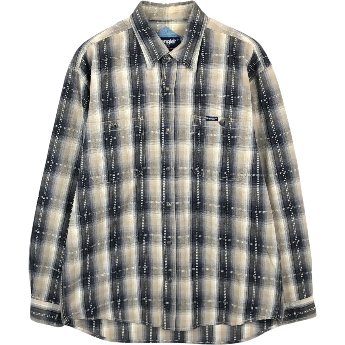 Wrangler/ラングラー JEANS 長袖 コットンチェックシャツ