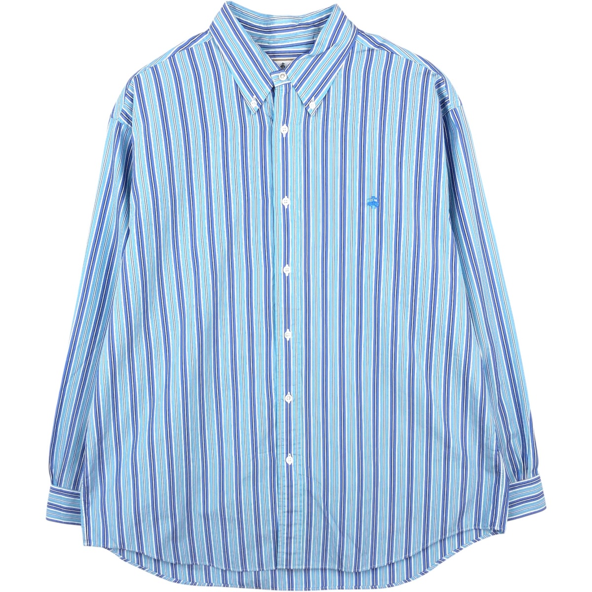 Brooks Brothers/ブルックスブラザーズ Thomas Mason 長袖 ボタンダウンストライプシャツ
