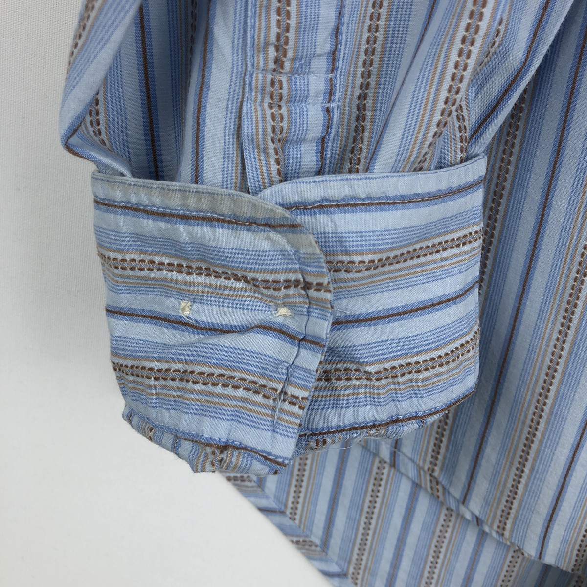 古着 00年代 ギャップ GAP CLASSIC FIT 長袖 コットンストライプシャツ メンズL相当 /eaa662865 【中古】 【260816】