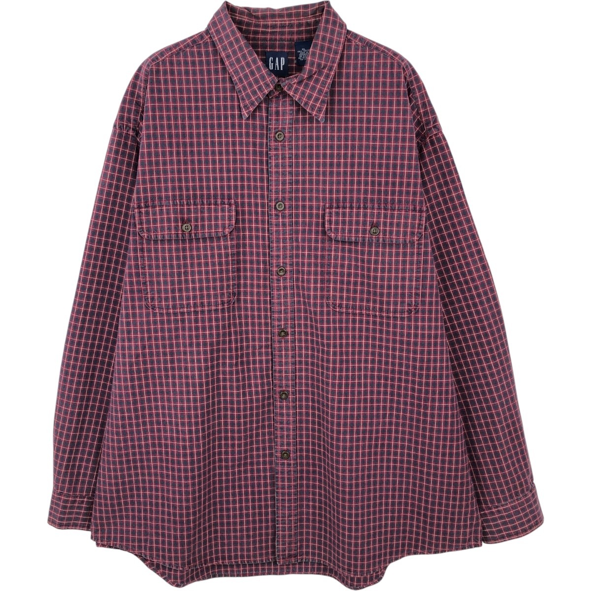 GAP/ギャップ オールドギャップ 長袖 コットンチェックシャツ