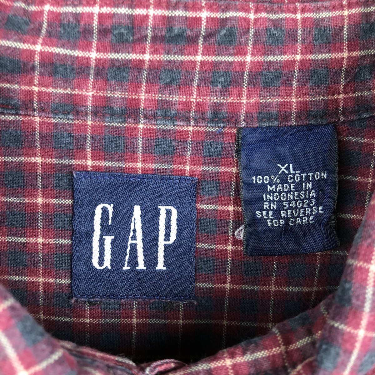 GAP/ギャップ オールドギャップ 長袖 コットンチェックシャツ