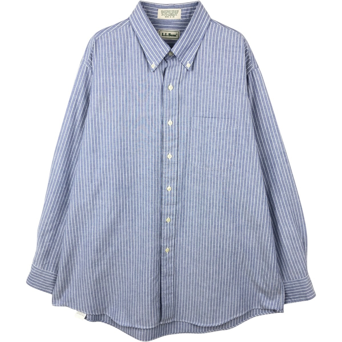 L.L.Bean/エルエルビーン 長袖 ボタンダウンストライプシャツ