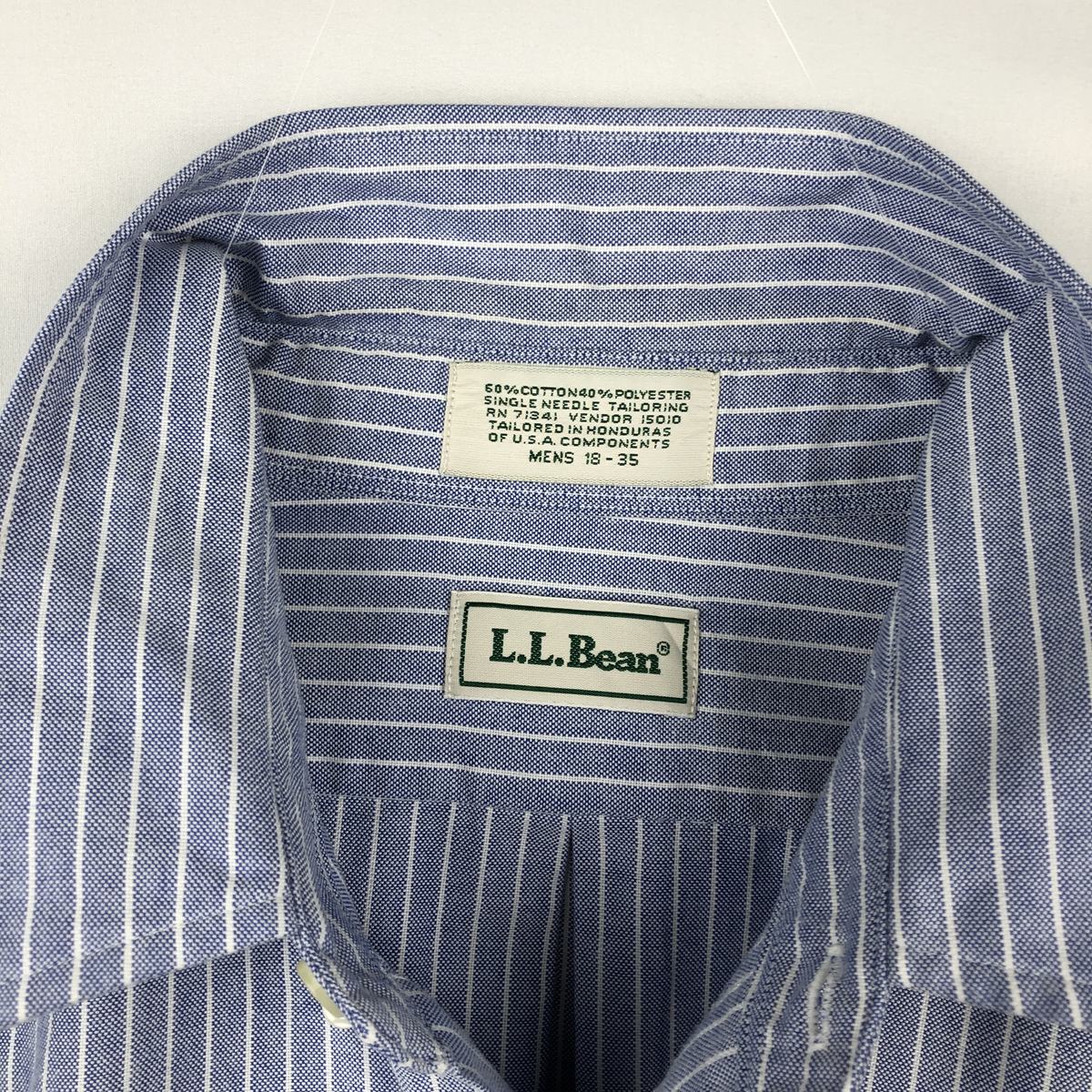 L.L.Bean/エルエルビーン 長袖 ボタンダウンストライプシャツ
