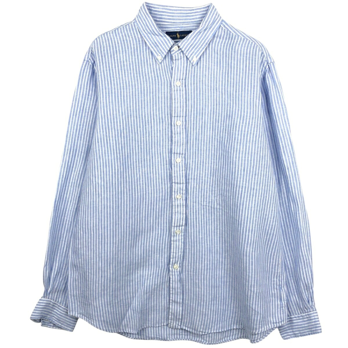 Ralph Lauren/ラルフローレン 長袖 リネン ボタンダウンシャツ