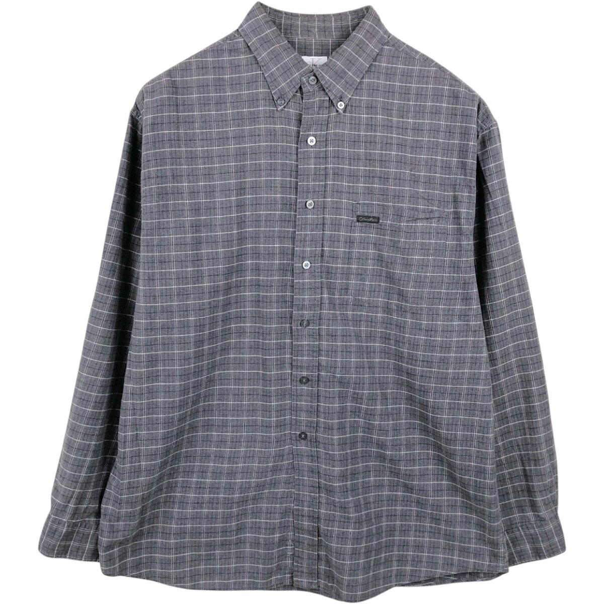 Calvin klein/カルバンクライン JEANS 長袖 ボタンダウンチェックシャツ