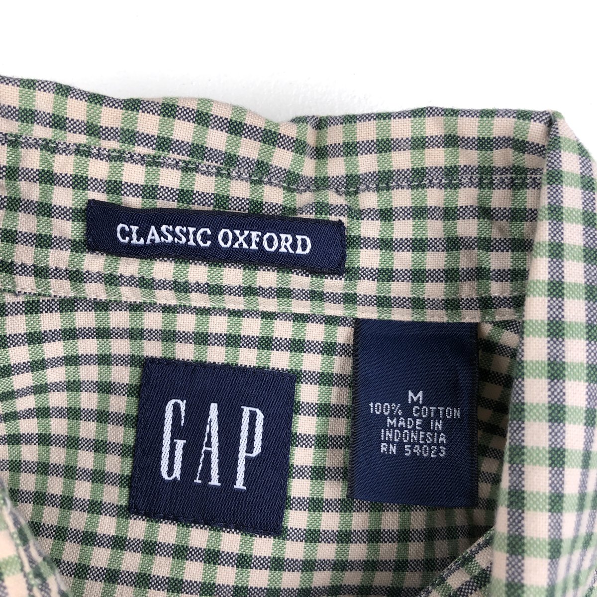 古着 90年代 ギャップ GAP オールドギャップ 長袖 ボタンダウンチェックシャツ メンズM相当 ヴィンテージ /eaa663028 【中古】 【260810】 【GR-NV】